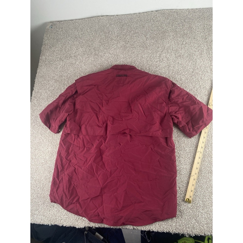 Chiliwear South Carolina Gamecocks Fishing Button Up Shirt Nylon Mens Large Vent - Picture 10 of 10